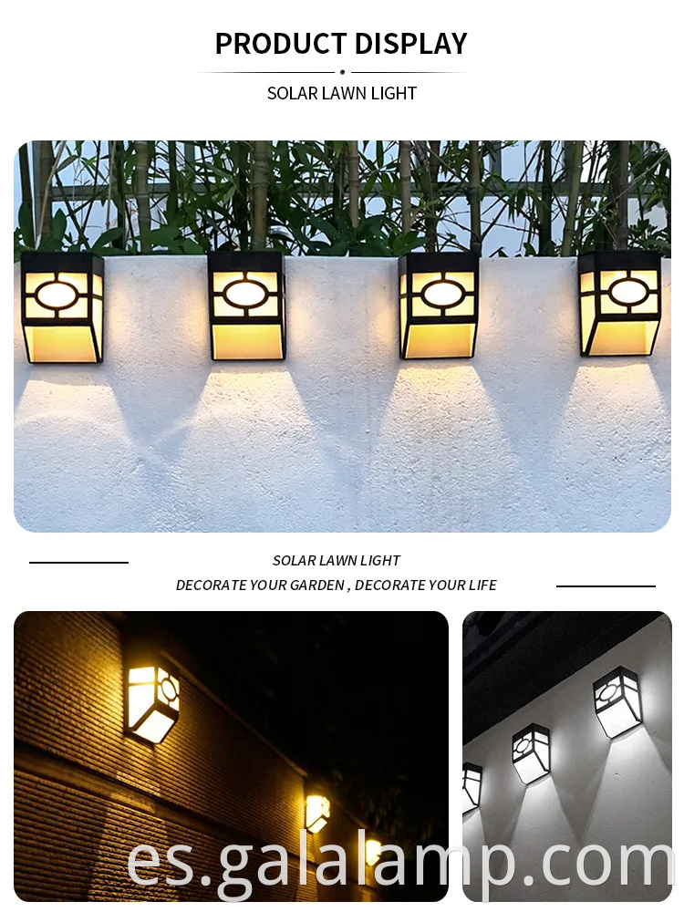Luz de pared de doble aire exterior de doble LED moderno y elegante